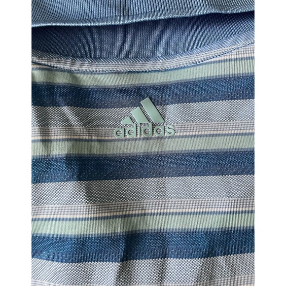 Adidas ClimaCool Blue Striped Golf Polo Men’s Size L - Picture 6 of 6